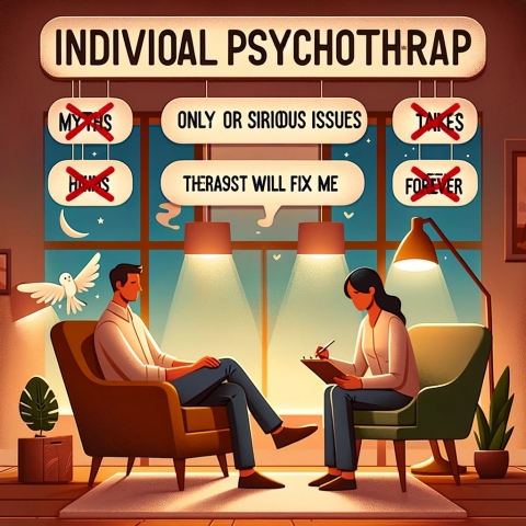 Psychoterapia indywidualna: Mity i fakty